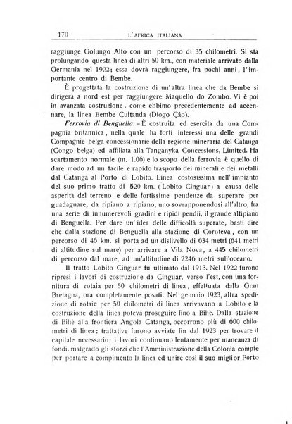 L'Africa italiana bollettino della Società africana d'Italia