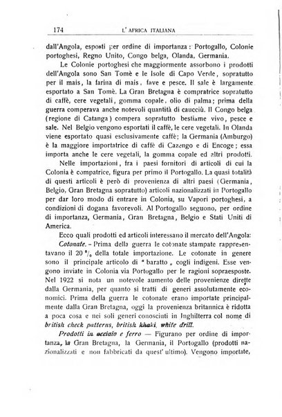 L'Africa italiana bollettino della Società africana d'Italia