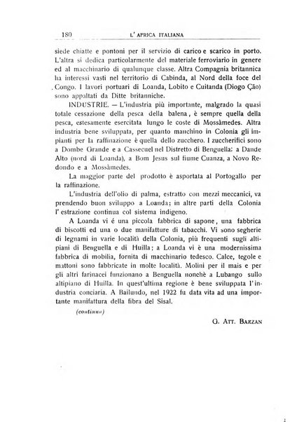 L'Africa italiana bollettino della Società africana d'Italia