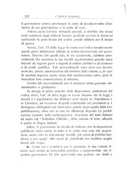 L'Africa italiana bollettino della Società africana d'Italia