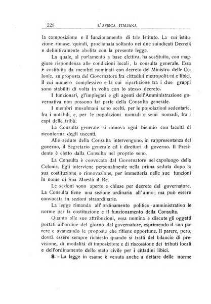 L'Africa italiana bollettino della Società africana d'Italia