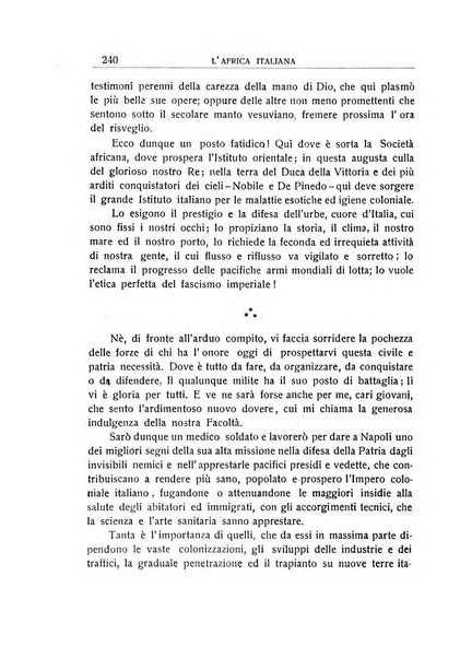 L'Africa italiana bollettino della Società africana d'Italia