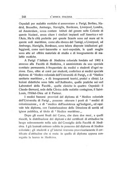 L'Africa italiana bollettino della Società africana d'Italia