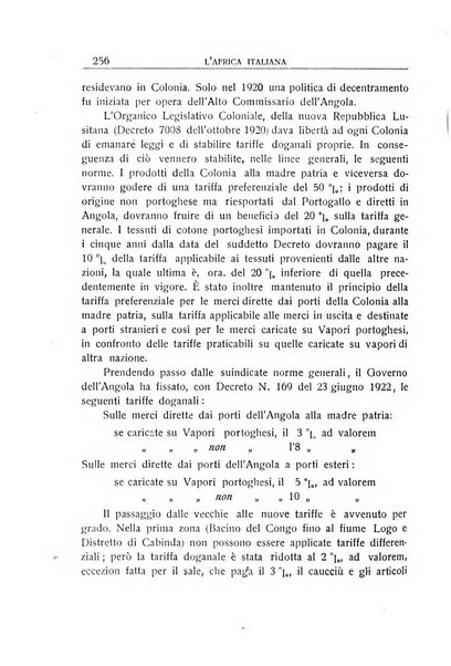 L'Africa italiana bollettino della Società africana d'Italia