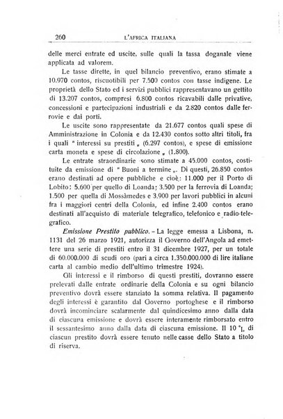 L'Africa italiana bollettino della Società africana d'Italia