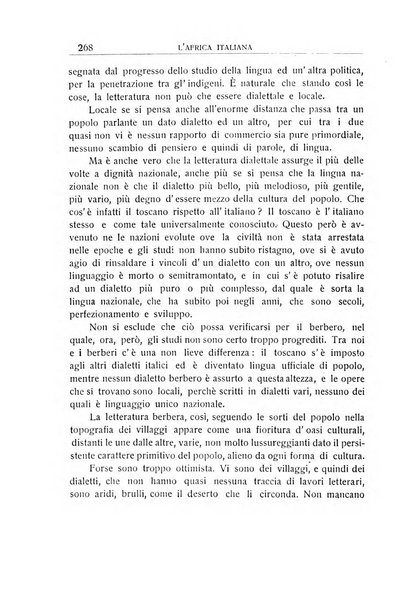 L'Africa italiana bollettino della Società africana d'Italia