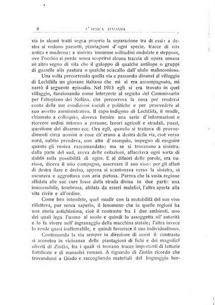 L'Africa italiana bollettino della Società africana d'Italia