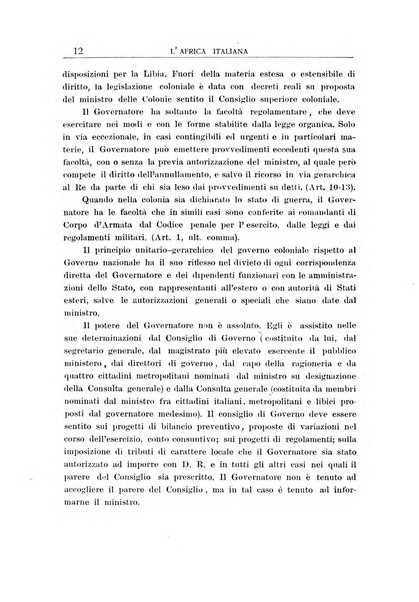 L'Africa italiana bollettino della Società africana d'Italia