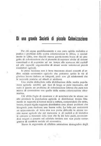 L'Africa italiana bollettino della Società africana d'Italia