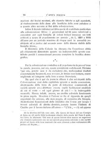 L'Africa italiana bollettino della Società africana d'Italia