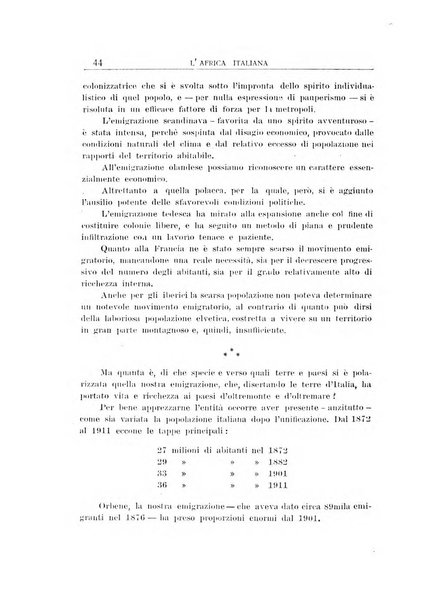 L'Africa italiana bollettino della Società africana d'Italia