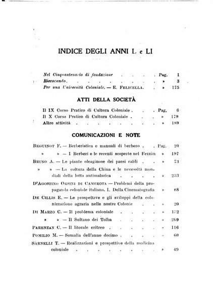 L'Africa italiana bollettino della Società africana d'Italia