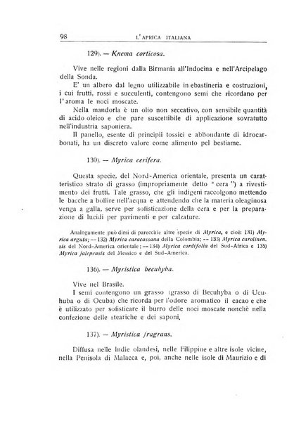 L'Africa italiana bollettino della Società africana d'Italia