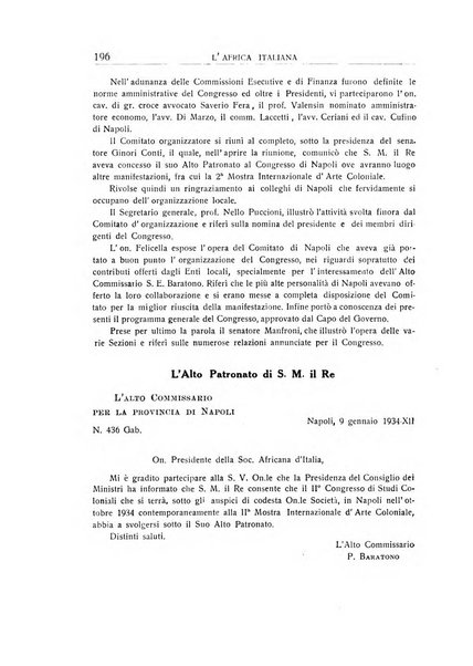 L'Africa italiana bollettino della Società africana d'Italia