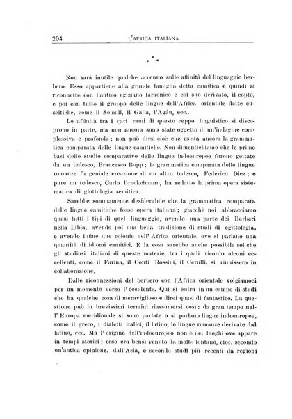 L'Africa italiana bollettino della Società africana d'Italia