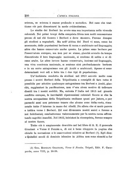 L'Africa italiana bollettino della Società africana d'Italia