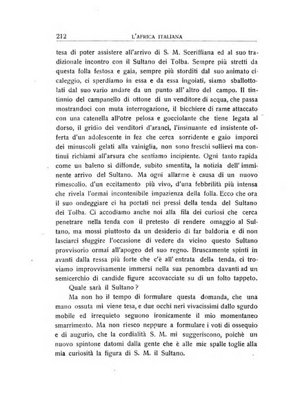 L'Africa italiana bollettino della Società africana d'Italia