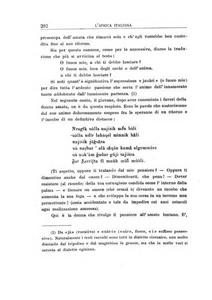 L'Africa italiana bollettino della Società africana d'Italia