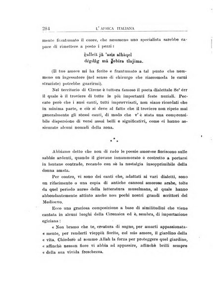 L'Africa italiana bollettino della Società africana d'Italia