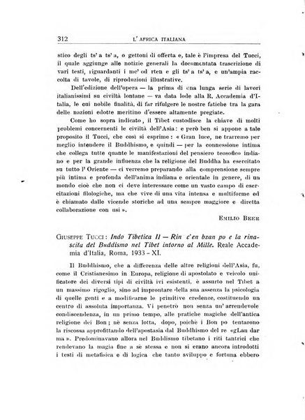 L'Africa italiana bollettino della Società africana d'Italia