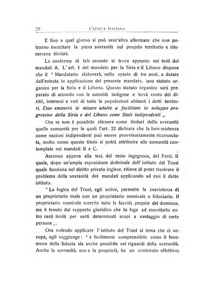 L'Africa italiana bollettino della Società africana d'Italia