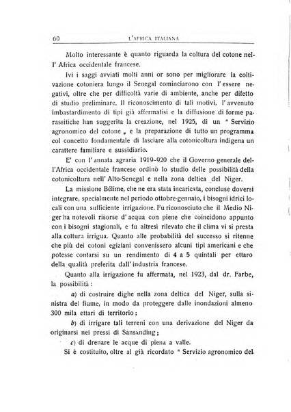 L'Africa italiana bollettino della Società africana d'Italia