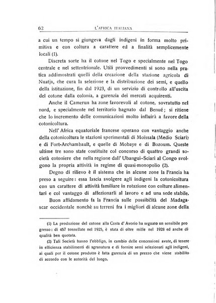 L'Africa italiana bollettino della Società africana d'Italia