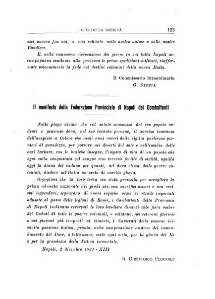 L'Africa italiana bollettino della Società africana d'Italia