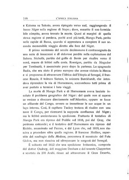 L'Africa italiana bollettino della Società africana d'Italia