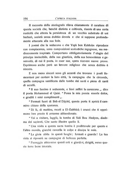 L'Africa italiana bollettino della Società africana d'Italia