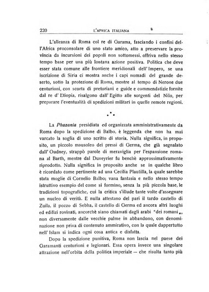 L'Africa italiana bollettino della Società africana d'Italia