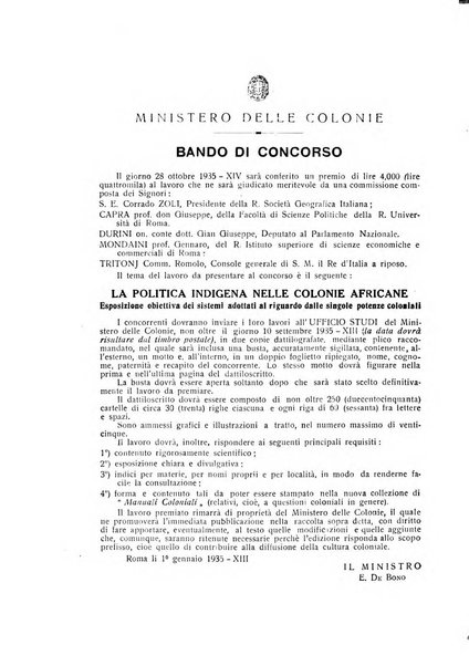 L'Africa italiana bollettino della Società africana d'Italia