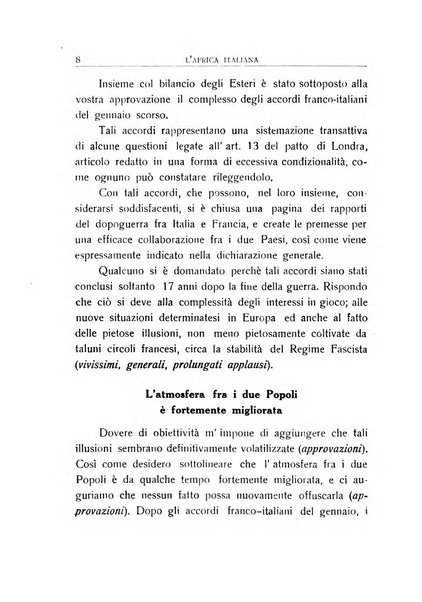 L'Africa italiana bollettino della Società africana d'Italia