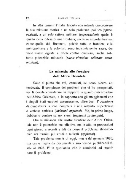 L'Africa italiana bollettino della Società africana d'Italia