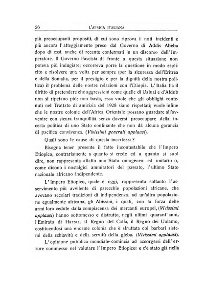 L'Africa italiana bollettino della Società africana d'Italia