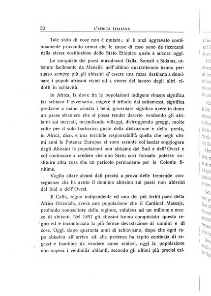 L'Africa italiana bollettino della Società africana d'Italia