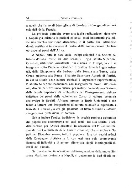 L'Africa italiana bollettino della Società africana d'Italia