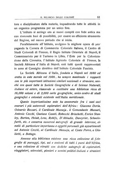 L'Africa italiana bollettino della Società africana d'Italia