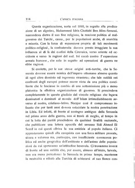 L'Africa italiana bollettino della Società africana d'Italia