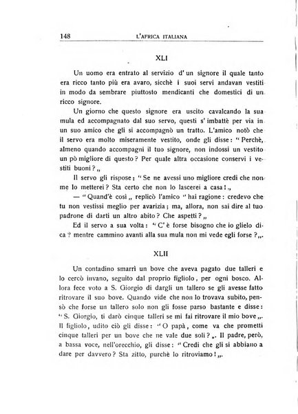 L'Africa italiana bollettino della Società africana d'Italia