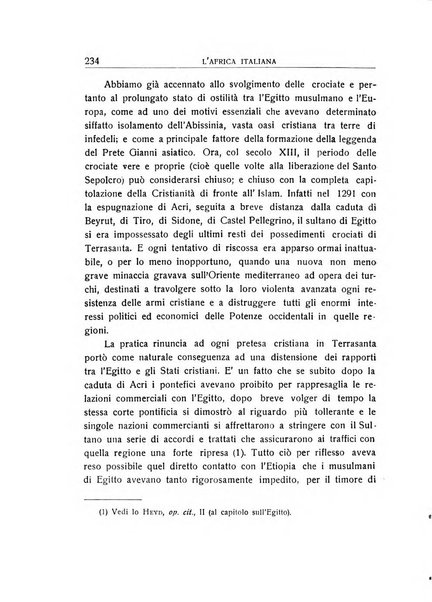 L'Africa italiana bollettino della Società africana d'Italia