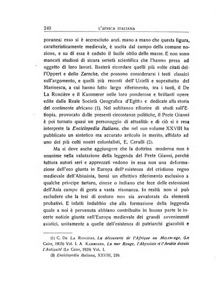 L'Africa italiana bollettino della Società africana d'Italia