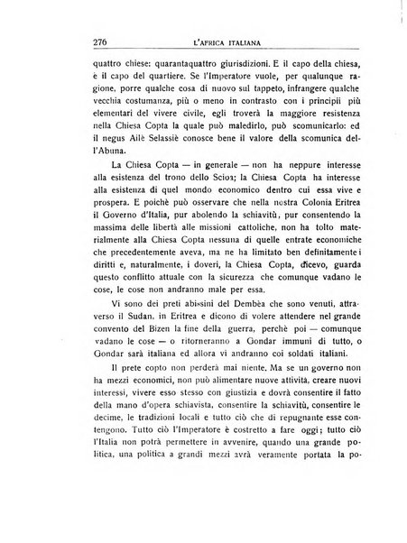 L'Africa italiana bollettino della Società africana d'Italia