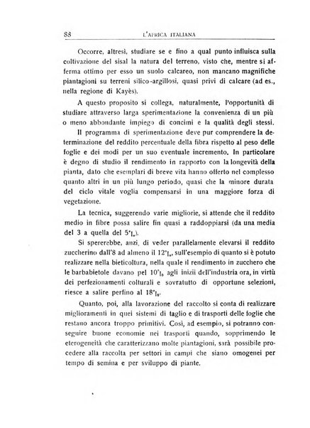 L'Africa italiana bollettino della Società africana d'Italia