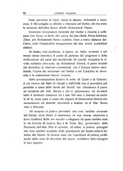 L'Africa italiana bollettino della Società africana d'Italia