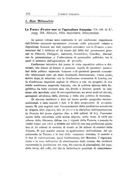 L'Africa italiana bollettino della Società africana d'Italia