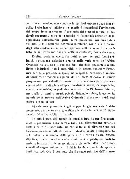 L'Africa italiana bollettino della Società africana d'Italia