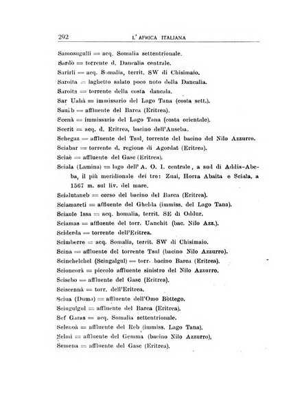 L'Africa italiana bollettino della Società africana d'Italia