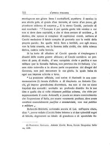 L'Africa italiana bollettino della Società africana d'Italia