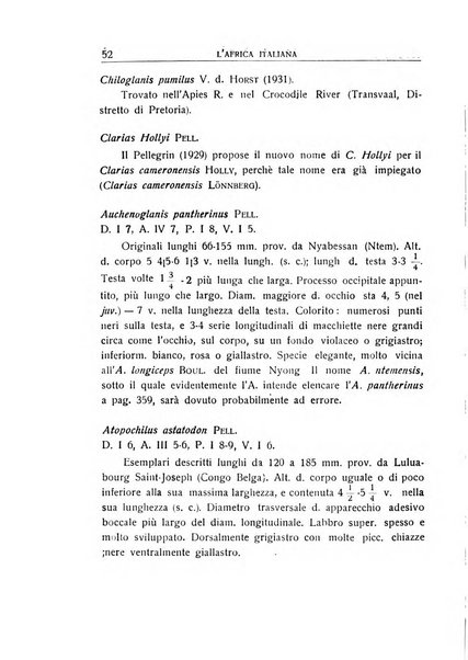 L'Africa italiana bollettino della Società africana d'Italia